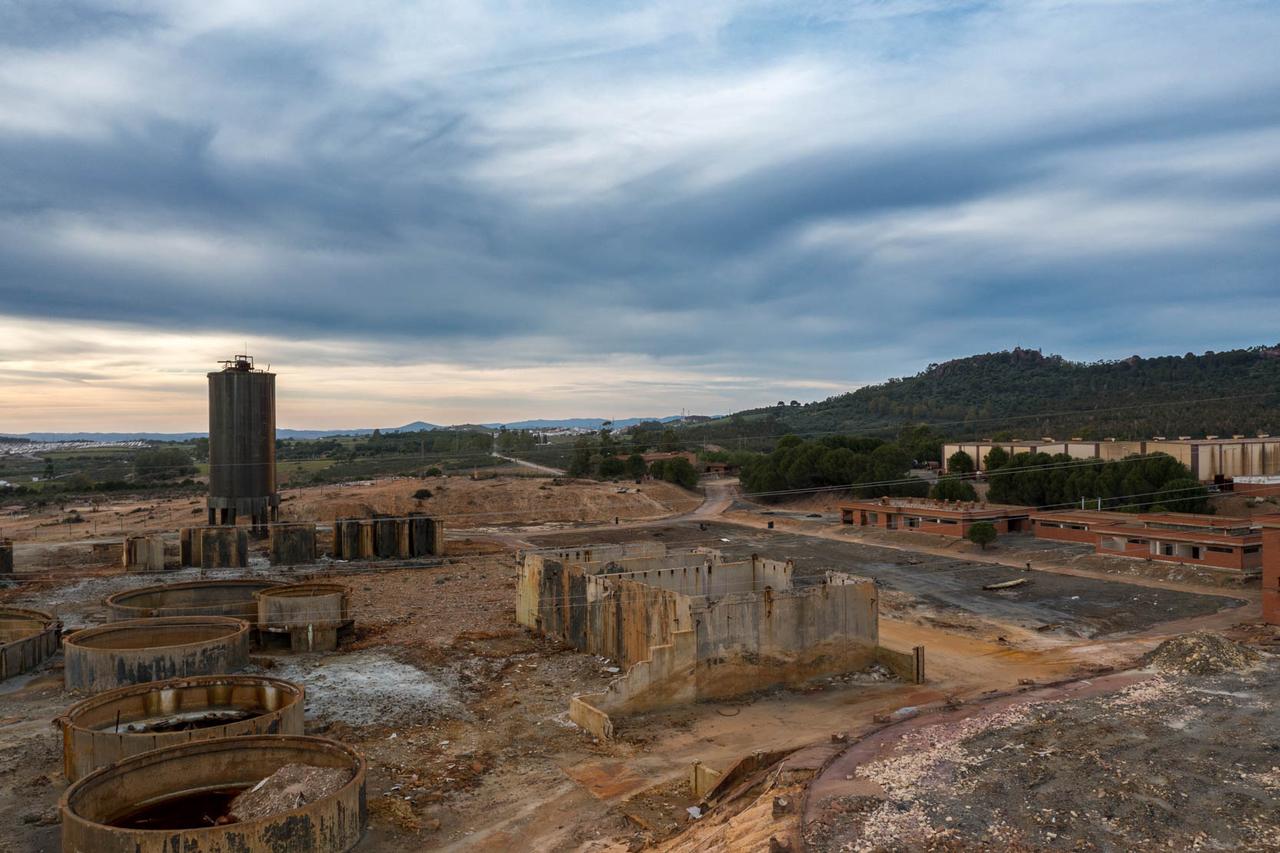 Vista aérea del Andévalo, comarca de Calañas · Huelva